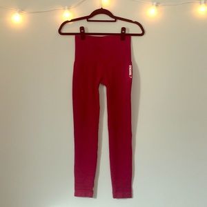Gymshark XS beet red seamless high waisted legging